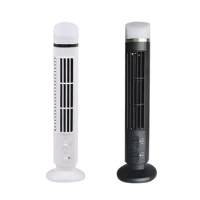 Portable Air Cooler Fan,Streamlined Tower Fan With LED,Powerful Wind,Space-Saving, Bladeless Design, USB Interface Easy To Use