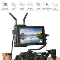 FEELWORLD F5 PRO Touch Screen Monitor 5.5" Field 4K HDMI-compatible Video Monitor for DSLR Gimbal Power Wireless Transmitter&amp;LED