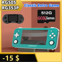 ANBERNIC RG505 RG353P Handheld Game Console Multi-touch Screen Android System HDMI-compatible Retro Game PSP Christmas Gifts