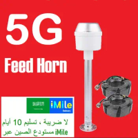 30 dBi 3G 4G 5G WIFI MIMO Dish Outdoor External Antenna Feed Horn Feedhorn for HUAWEI Vodafone ZTE Router CPE ZAIN STC MoBILY