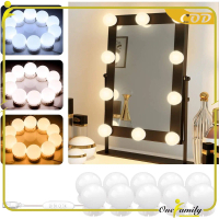 [COD] OFM K2 Lampu Meja Rias Dandan Lampu Kaca Rias Vaniti 10 Bohlam
