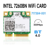 Wireless-n 7260 7260hmw Bn Half Mini Pci-e Bluetooth Bt Wireless Wifi Card 802.11 BGN 2.4GHz