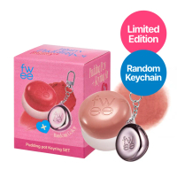 fwee Lip & Cheek Blurry Pudding Pot Set (+Pendant Keyring)