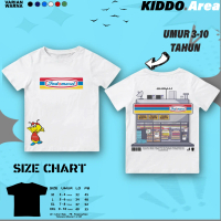 Baju Kaos anak (INDOMARET)  Sablon Depan Belakang Unisex Laki-laki Perempuan Usia 3-12 Tahun bahan K