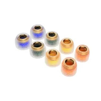Tangzu Sancai Wide Bore Noble Silicone Brass Eartips For In Ear Monitor Earphone 1 Set 3 Pair Size M
