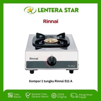 Kompor Gas 1 Tungku Stainless Steel Rinnai RI-511A / RI 511 A / RI511A