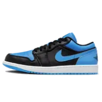 AIR JORDAN 1 LOW BLACK UNIVERSITY BLUE