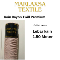 KAIN RAYON TWILL COKLAT MUDAH