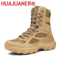 Men's Military Boot Combat Mens Ankle Boot Tactical Big Size 39-48 Army Boot Male Shoes Work Safety Shoes Motocycle Boots