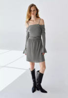 Urban Revivo Off-Shoulder Skinny Dress