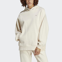 Adidas Ess Hoodie [IC5243] 女 連帽上衣 帽T 運動 休閒 棉質 舒適 簡約 亞洲版 米