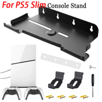 Wall Mount for PS5 Slim Space Saving Stand Controller Bracket Hanger for Playstation5 Slim Digital Edition and Disc Edition