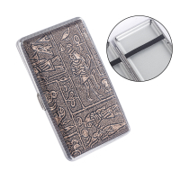 LZD 20 Hộp Đựng Hộp Nhỏ Hộp Da Dài Hộp Đựng Thuốc Lá Nam Xách Tay Hộp Đựng Thuốc Lá Cá Tính Chống Né