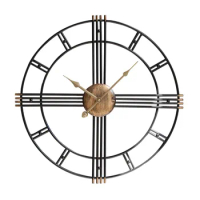 Vintage metal wall clocks Creative antique wall watches Iron nordic brief clocks gift ideas large wall clock for living room
