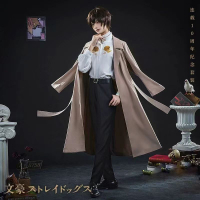 Top Wenhao stray dogs Cos 10th Anniversary of Dazai Osamu and Nakajima Atsushi Cosplay Complete Set