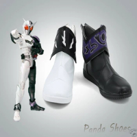Masked Rider Kamen Rider W Joker Cosplay Shoes Anime Game Cos Comic Cosplay Costume Prop Shoes for Con Halloween Party
