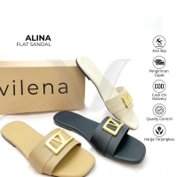 (CUCI GUDANG) Vilena - Alina Sandal Wanita / Sandal Teplek / Sandal Flat / Sandal Slip On / Sandal H