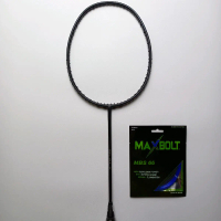 RAKET ORIGINAL MAXBOLT BLACK (BONUS PASANG SENAR MBS66)