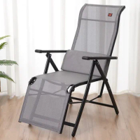 Folding Lounge Beach Chair Office Home Lounge Nap Outdoor Relax Chair Balcony Comfy Sleep Chaise