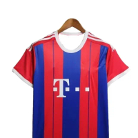 Áo cổ động viên cổ điển của Bayern, áo jersey giả cho nữ, áo thun thể thao bóng đá cho nữ, áo thun t
