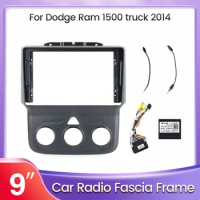 2 Din Android Head Unit Car Radio DVD Frame Kit for DODGE RAM 1500 Truck 2014 Auto Stereo Dash Plastic Panel Fascia Trim Bezel