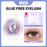 BQI Self-adhesive False Eyelashes Reusable Natural 3D Lashes Curly Stick On Eye Lashes Glueless Lash