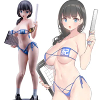 26cm Daiki Kougyou Majimeka! ? Fuuki Iin-san Sexy Nude JK Girl 1/6 PVC Action Figure Hentai Adults Collection Model Toy 18+ Doll