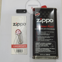 Paket Hemat Fluid Zippo ( Minyak ) 355ml + Flint + Rubber Seal