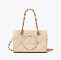 湯麗柏琦 - Tory Burch Fleming 柔軟鏈條迷你托特包 152334 白色 1pc