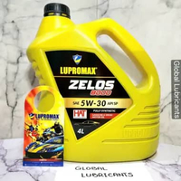 Lupromax ZELOS 8000 5W-30 Dexos 1/ API SP 4 Liter (Oli Mesin Bensin/ Chevrolet Fully Synthetic)