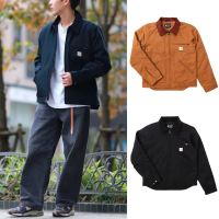 Carhartt卡哈特 美國版J01 Detroit重磅底特律工裝外套 男 美版休閒羊毛毯保暖工作夾克 燈芯絨領短版風衣103828