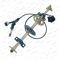 ATV Combing Accessories, Modified Rear Axle Hand and Foot Disc Brake Assembly, Rear Axle Flange with Plate Modified