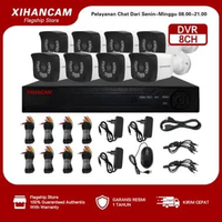 XIHANCAM Paket CCTV 4 Channel 4 Kamera CCTV Analog 2MP Paket DVR CCTV 8 Channel Komplit Siap Pasang 