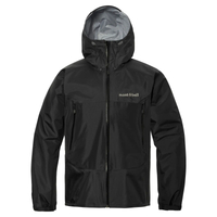 【【蘋果戶外】】mont-bell 1128729 BK 黑 RAIN TREKKER 日本 男款 GTX 雨衣 防水外套 輕量防水外套 透氣 雨衣 登山外套 GORE-TEX
