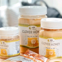 Madu Clover honey HDI original segel + sendok kayu