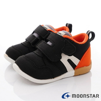 日本月星Moonstar機能童鞋HI系列3E寬楦頂級學步鞋款1112黑(寶寶段)