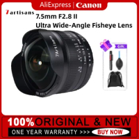 7 artisans 7.5mm F2.8 II Ultra Wide-Angle Fisheye Lens |Electroplated tungsten steel color bayonet|Surface oxidation process