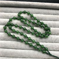 綠玉髓毛衣鏈項鏈 搭配碧玉吊墜好看 不能伸縮 都能戴 6mm