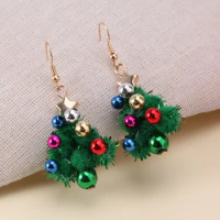2023 Christmas Tree Dangle Earrings for Women Girl Creative Classic Wreath Earring Christmas Festival Party Jewelry Female Gift
