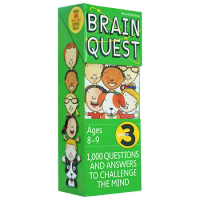 Brain Quest Grade 3, Children's books aged 7 8 9 10 Q&amp;A learning Trivia Cards English, 9780761166535
