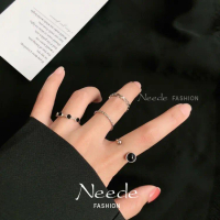 Bộ Nhẫn, Nhẫn Hàn Quốc, Nhẫn Thời Trang, Có Thể Điều Chỉnh, Nhẫn Nữ