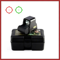 Red Green Dot Holographic Sight Scope 556 Reflex Sight with 20mm Rail AR15 Tactical Optical Collimator Sight Hunting Accessory