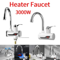Electric Kitchen Water Heater Tap Instant Hot Water Faucet Heater Cold Heating Faucet 360 Degree Rotation Tankless Water Heater