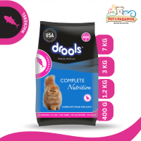 Drools Cat Mackerel Dry Cat Food 400g, 1.2k, 3KG, 7KG
