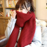 情侶毛線圍巾女冬季韓國超長款女式圍巾女士圍巾針織圍脖加厚保暖