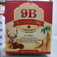 Vitamin 9B with ginseng KOZO - GOLD9B Hộp 100 viên bồi bổ cơ thể, tăng sức đề kháng fg122f1sdfdsf221