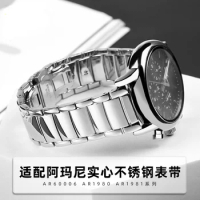 For Armani Watch Steel Band AR1981 AR60006 AR1980 Series Men's Stainless Steel Watch Band 22mm