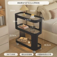 內地直送 - 床頭置物架|可移動小型臥室床頭櫃|替代品邊幾側邊櫃|超窄夾縫|櫃（平行進口）