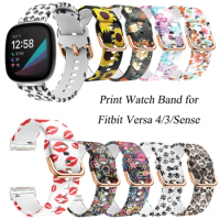 Sport Watch Band for Fitbit Versa 3 Strap Correa Fitbit Versa 4 Wristband Replacement Silicone Bracelet for Fitbit Sense 2