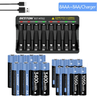 1.5v aaa Lithium Li-ion Rechargeable Battery aaa 1050mWh 1.5v AA Rechargeable battery Lithium Rechargeable Battery AA 1.5V